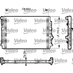 Hladnjak, hlađenje motora VALEO VAL735549 IC-D0F570