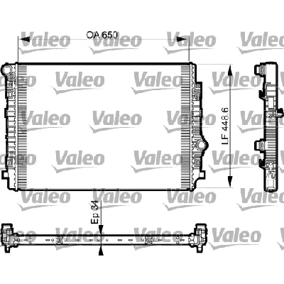 Hladnjak, hlađenje motora VALEO VAL735549 IC-D0F570