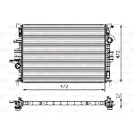 Hladnjak, hlađenje motora VALEO VAL735551 IC-D8E096