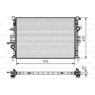 Hladnjak, hlađenje motora VALEO VAL735551 IC-D8E096
