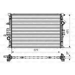 Hladnjak, hlađenje motora VALEO VAL735552 IC-D8E097
