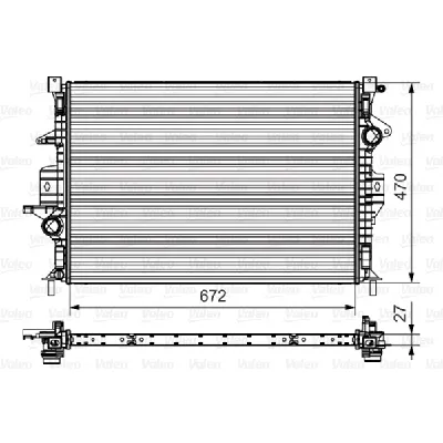 Hladnjak, hlađenje motora VALEO VAL735552 IC-D8E097