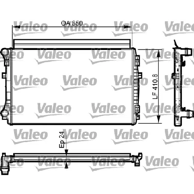 Hladnjak, hlađenje motora VALEO VAL735558 IC-D0F573