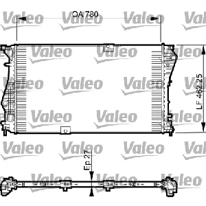 Hladnjak, hlađenje motora VALEO VAL735599 IC-E51D44