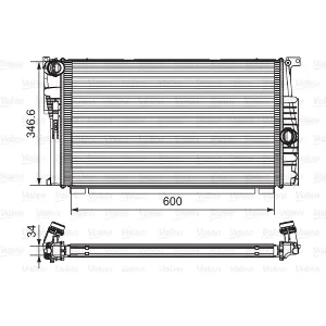 Hladnjak, hlađenje motora VALEO VAL735615 IC-E11F11