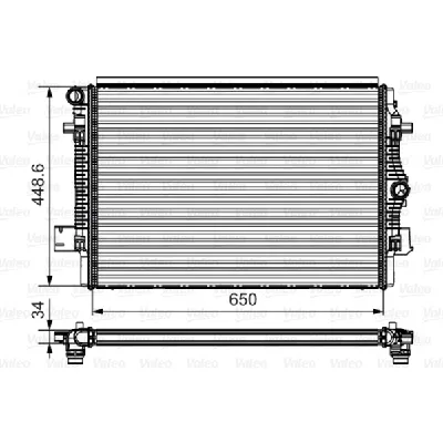 Hladnjak, hlađenje motora VALEO VAL735622 IC-E11F12