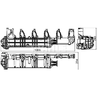 Hladnjak, recirkulacija izduvnih gasova MAHLE CE 13 000P IC-G08DNH