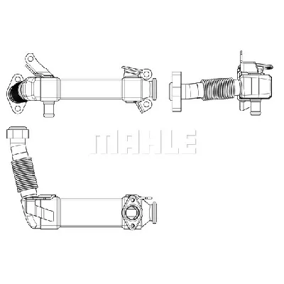 Hladnjak, recirkulacija izduvnih gasova MAHLE CE 17 000P IC-G0QID5