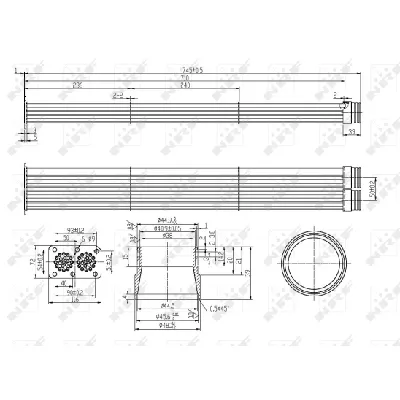 Hladnjak, recirkulacija izduvnih gasova NRF NRF 48102 IC-DC08A6