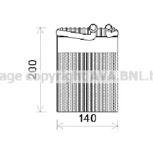 Isparivač, klima-uređaj AVA COOLING MSV554 AVA IC-G0RKBG