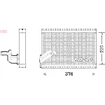Isparivač, klima-uređaj DENSO DEV21003 IC-D283A0