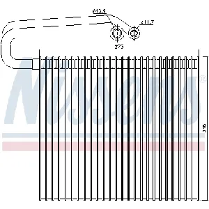 Isparivač, klima-uređaj NISSENS NIS 92165 IC-A35A32