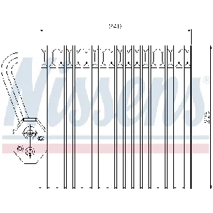 Isparivač, klima-uređaj NISSENS NIS 92167 IC-A69D98