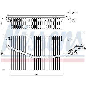 Isparivač, klima-uređaj NISSENS NIS 92173 IC-A35A39