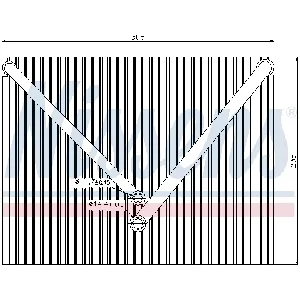 Isparivač, klima-uređaj NISSENS NIS 92257 IC-A95EF3