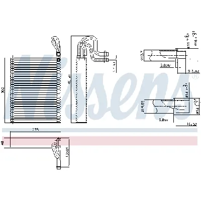 Isparivač, klima-uređaj NISSENS NIS 92351 IC-G0PHBR