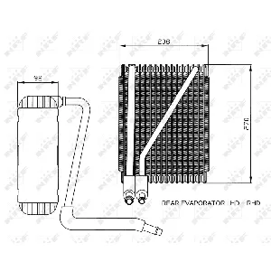 Isparivač, klima-uređaj NRF NRF 36044 IC-B2C7B6