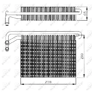 Isparivač, klima-uređaj NRF NRF 36096 IC-AE556A