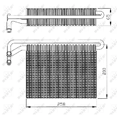 Isparivač, klima-uređaj NRF NRF 36096 IC-AE556A