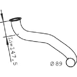 Izduvna cev DINEX DIN22137 IC-A3657D