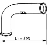 Izduvna cev DINEX DIN22155 IC-ADF09D