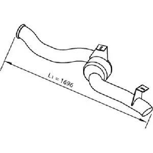 Izduvna cev DINEX DIN22610 IC-BDF83E