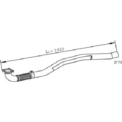 Izduvna cev DINEX DIN29015 IC-BBDED3