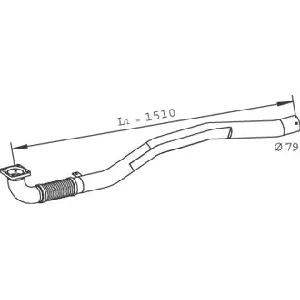 Izduvna cev DINEX DIN29240 IC-A365DF