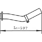 Izduvna cev DINEX DIN47260 IC-AFF2E2