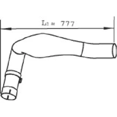 Izduvna cev DINEX DIN48121 IC-C0317C