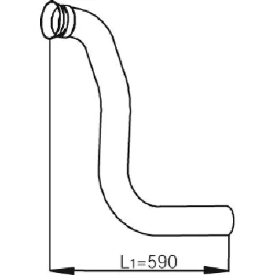 Izduvna cev DINEX DIN53281 IC-9B3B76