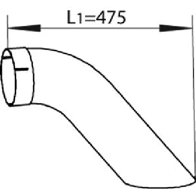 Izduvna cev DINEX DIN54668 IC-C6CFC1