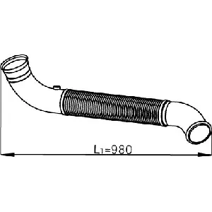 Izduvna cev DINEX DIN68520 IC-C6974E