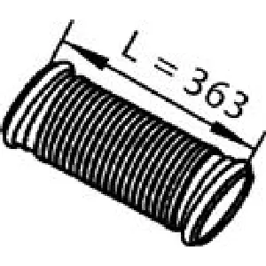 Izduvna cev DINEX DIN82202 IC-BAF715