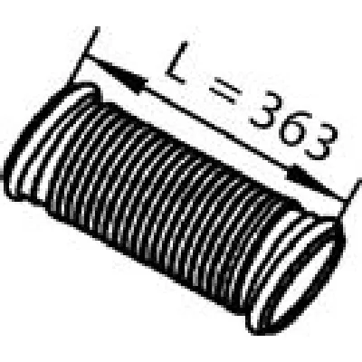 Izduvna cev DINEX DIN82202 IC-BAF715