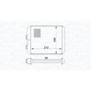 Izmenjivač toplote MAGNETI MARELLI 350218407000 IC-G0T88R