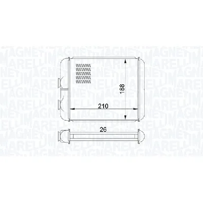 Izmenjivač toplote MAGNETI MARELLI 350218407000 IC-G0T88R