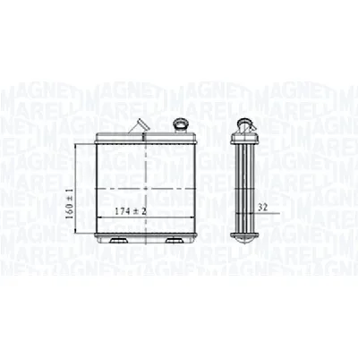 Izmenjivač toplote MAGNETI MARELLI 350218465000 IC-G0T891