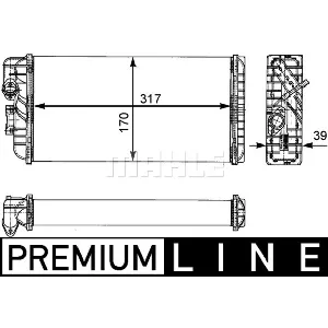 Izmenjivač toplote MAHLE AH 124 000P IC-G08DIY
