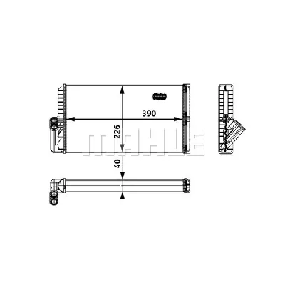 Izmenjivač toplote MAHLE AH 129 000P IC-G08DJ3
