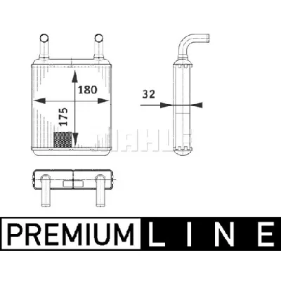 Izmenjivač toplote MAHLE AH 132 000P IC-G08DJ7