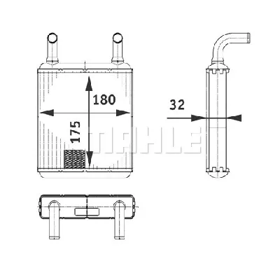 Izmenjivač toplote MAHLE AH 132 000P IC-G08DJ7