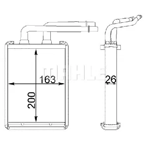 Izmenjivač toplote MAHLE AH 221 000S IC-G08DLO