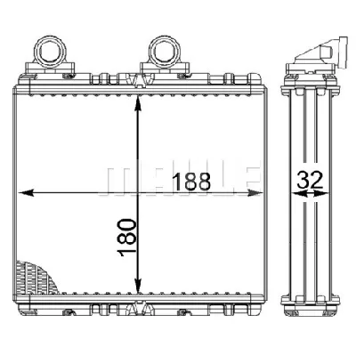 Izmenjivač toplote MAHLE AH 222 000S IC-G08DLP