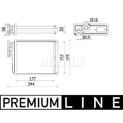 Izmenjivač toplote MAHLE AH 277 000P IC-G08DN3