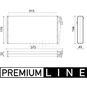Izmenjivač toplote MAHLE AH 295 000P IC-G0TOP6