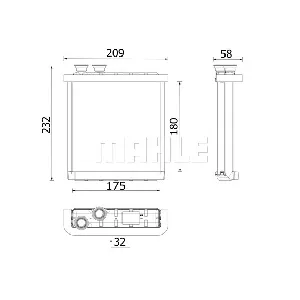 Izmenjivač toplote MAHLE AH 298 000P IC-G0ZRNE