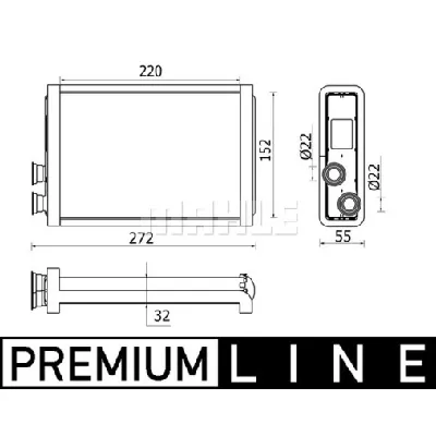 Izmenjivač toplote MAHLE AH 37 000P IC-G08DGG