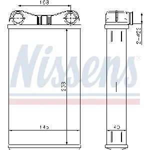Izmenjivač toplote NISSENS NIS 70227 IC-A359BA