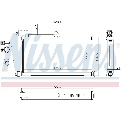Izmenjivač toplote NISSENS NIS 70233 IC-DACF7D
